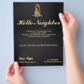 黒エレガント金属実在財 チラシ (手)