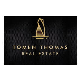 黒エレガント金属実在財 ポスター