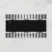 黒エレガント銀 名刺 (裏面)