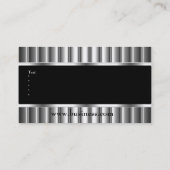 黒エレガント銀 名刺 (裏面)