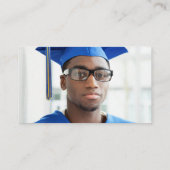 黒エレガント院名刺挿入カード コーリングカード (裏面)