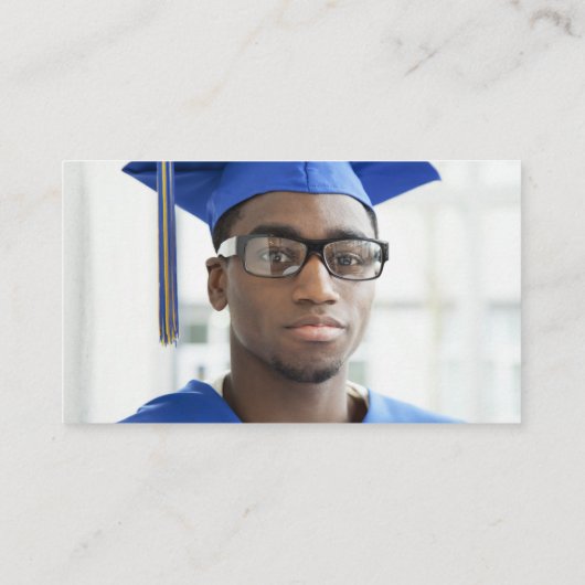 黒エレガント院名刺挿入カード コーリングカード (裏面)