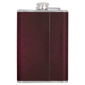 黒エレガント革ルックモノグラム フラスク (裏面)