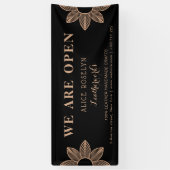 黒エレガント革工商店 横断幕 (縦)