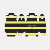 黒エレガント黄ストライプ色結婚の フェイバーボックス (折り畳みなし)