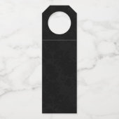 黒エレガント50周年の結婚金ゴールド ボトルネックタグ (裏面)