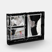 黒エレガント/白アールデコ3 Photo Keepsake フォトブロック (左)