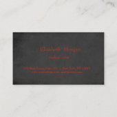 黒エレガント、赤い唇、ロイヤリティカード ロイヤリティカード (裏面)