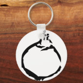 黒オニオンアイコン キーホルダー (正面)