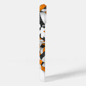 黒オレンジ色の女モノグラムのの子バレーボール Case-Mate iPhoneケース (裏面 / 右)