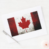 黒カグランジナダ国旗 長方形シール (封筒)