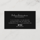 黒カジュアルと白モダンの3枚 名刺 (裏面)