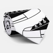 黒カジュアルスニーカーユニセックスネックタイ ネクタイ (ロール)