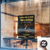 黒カスタマイズビリモダンヤード大会バー ウィンドウサイン (カフェ窓)