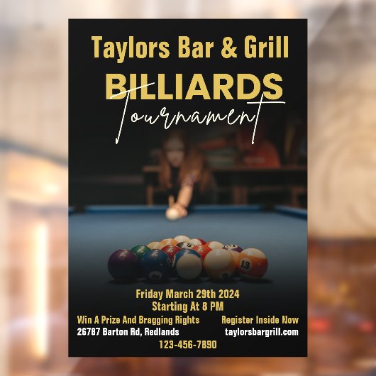 黒カスタマイズビリモダンヤード大会バー ウィンドウサイン (シート2)