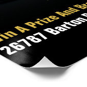 黒カスタマイズビリモダンヤード大会バー ポスター (コーナー)