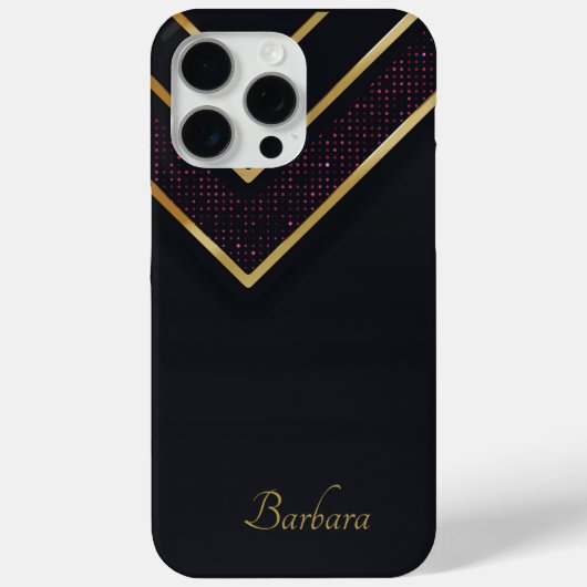 黒カスタマイズ美しい Case-Mate iPhoneケース (裏面)