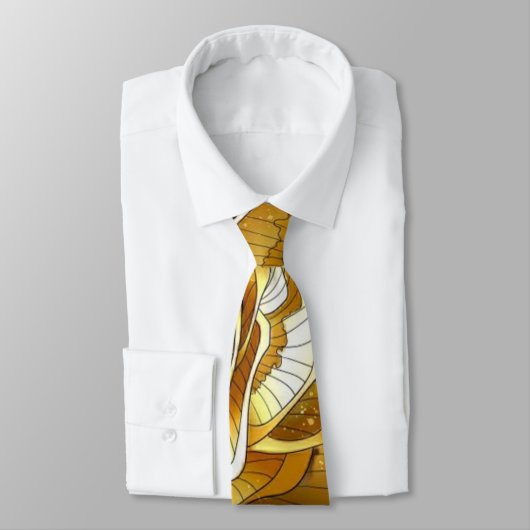 黒カスタマイズ色金花 ネクタイ (タイ)