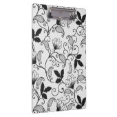 黒カスタマイズ花柄 クリップボード (右)