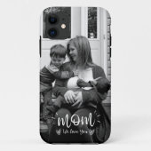 黒カスタムと白の母写真iPhoneケース Case-Mate iPhoneケース (裏面)