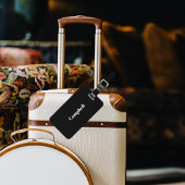 黒カスタムのビジネスシャープ ラゲッジタグ