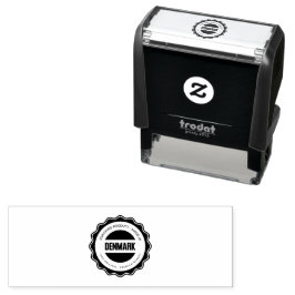 黒カスタムインク色のイメージまたはロゴエレガント セルフインキングスタンプ