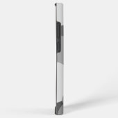 黒カスタム灰色の分子サムスンフォンケース SAMSUNG GALAXYケース (右側面)