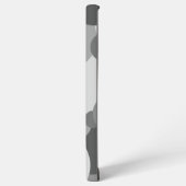 黒カスタム灰色の分子サムスンフォンケース SAMSUNG GALAXYケース (左側面)