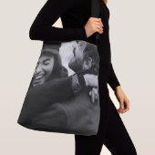 黒カスタム白の写真 クロスボディバッグ (クローズアップ)