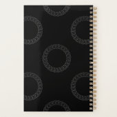 黒カスタム白アポイントメント本プランナー プランナー手帳 (裏面)