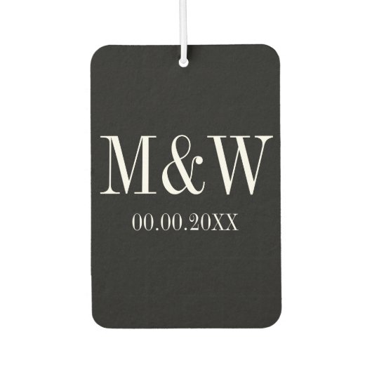 黒カスタム白ハート車の空気清浄機 カーエアーフレッシュナー (正面)