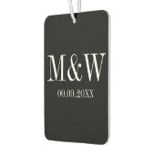 黒カスタム白ハート車の空気清浄機 カーエアーフレッシュナー (左)