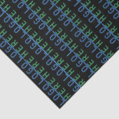 黒カスタム色のロゴ 薄葉紙 (詳細)