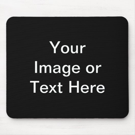 黒カスタム色の製品 マウスパッド (正面)
