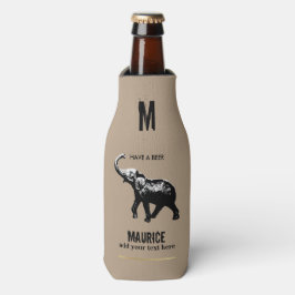 黒カスタム象で缶クーラー ボトルクーラー