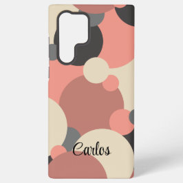 黒カスタム赤分子サムスンフォンケース SAMSUNG GALAXY S22 ULTRAケース