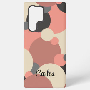 黒カスタム赤分子サムスンフォンケース SAMSUNG GALAXY S22 ULTRAケース