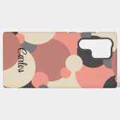 黒カスタム赤分子サムスンフォンケース SAMSUNG GALAXYケース (裏面横)