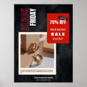 黒カスタム金曜売却の写真率 ポスター (正面)