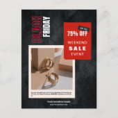 黒カスタム金曜売却の写真率 ポストカード (正面)