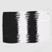 黒カッコいいと白 ゴルフタオル (横)