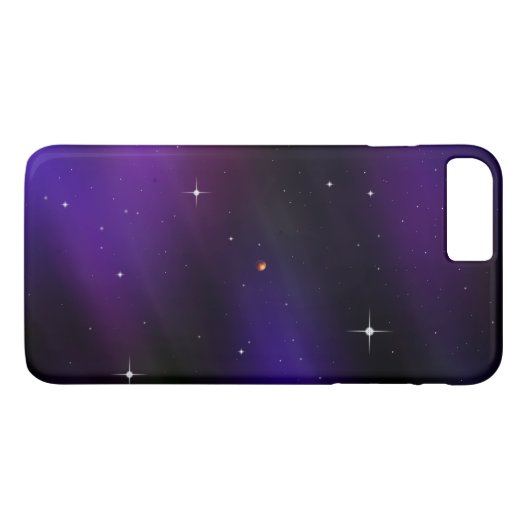 黒カッコいいと紫のスペースエスケープアート Case-Mate iPhoneケース (裏面(横))