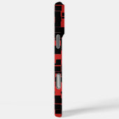 黒カッコいいと赤の抽象芸術パタスタイリッシューン Case-Mate iPhoneケース (裏面 / 右)