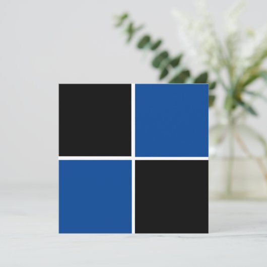 黒カッコいいと青の正方形 (スタンド正面)