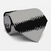 黒カッコいいのパタストライプのーン ネクタイ (ロール)