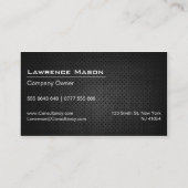 黒カッコいいのモダンプロフェッショナル 名刺 (裏面)