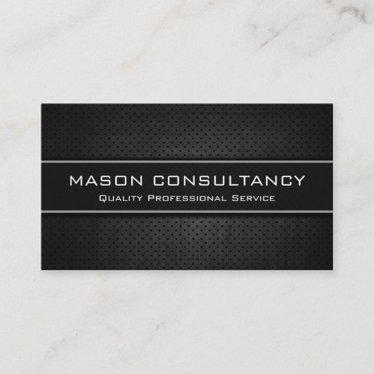 黒カッコいいのモダンプロフェッショナル 名刺 (正面)