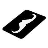 黒カッコいいの白いハンドルひげ マグネット (左側)