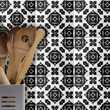 黒カッコいいスタイリッシュと白の幾何学的パターン