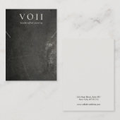 黒カッコいいネックレス素朴ブレスレットディスプレイ 名刺 (正面/裏面)